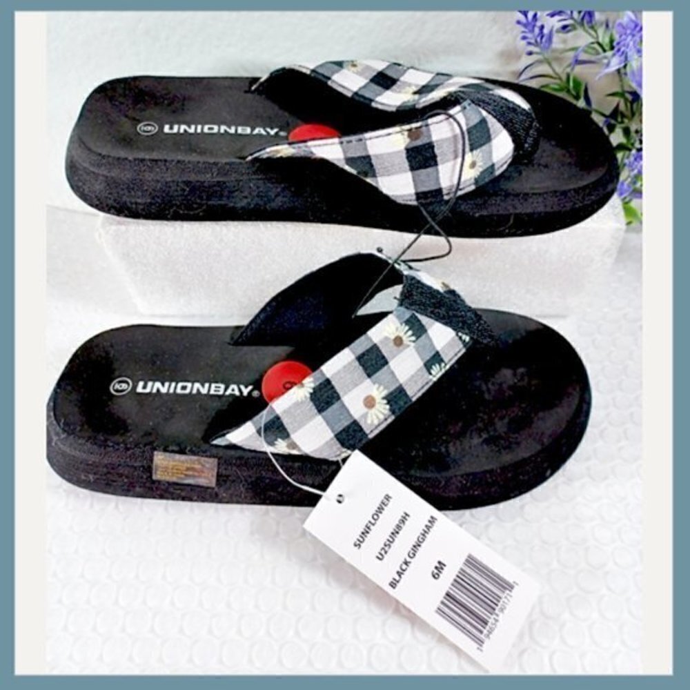 ☀️ Unionbay Sunflower Thong Sandals – Size 6 ☀️ - Picture 5 of 8